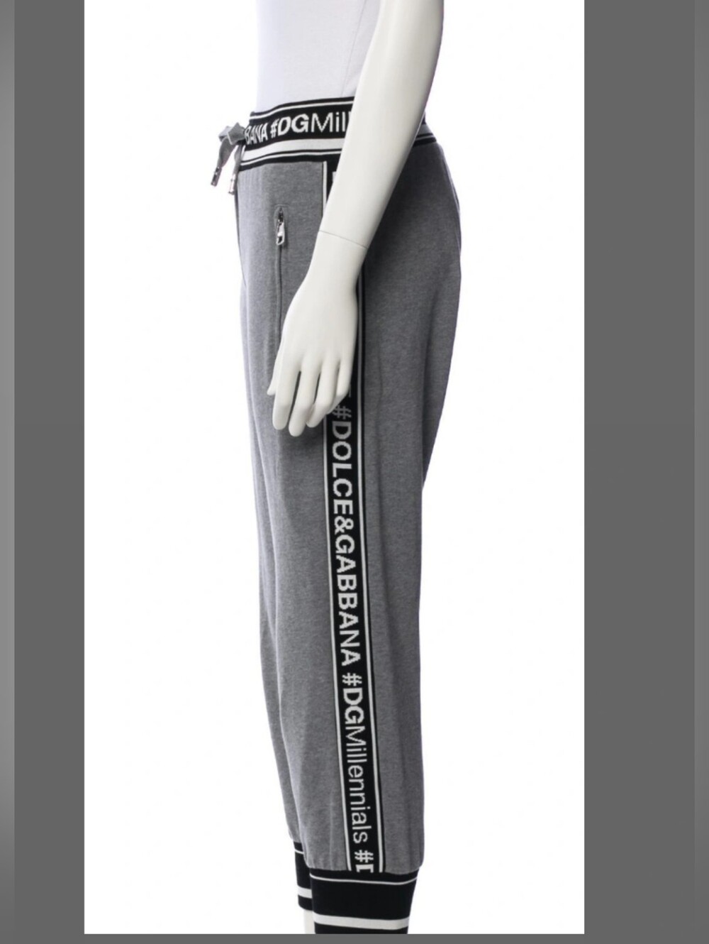 AUTHENTIC,DOLCE&GABBANA,#DGMILLENNIALS,JOGGERS WOMAN PANTS,EU SIZE CHART 38,#D&
